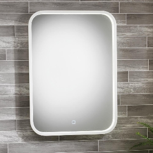 Naxos Mirror with White Frame & Integrated LED Light - 500 x
700mm
